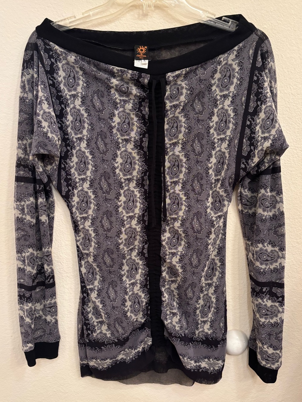 Vintage Jean Paul Gaultier Soleil Mesh Stretchy Long Sleeve Top